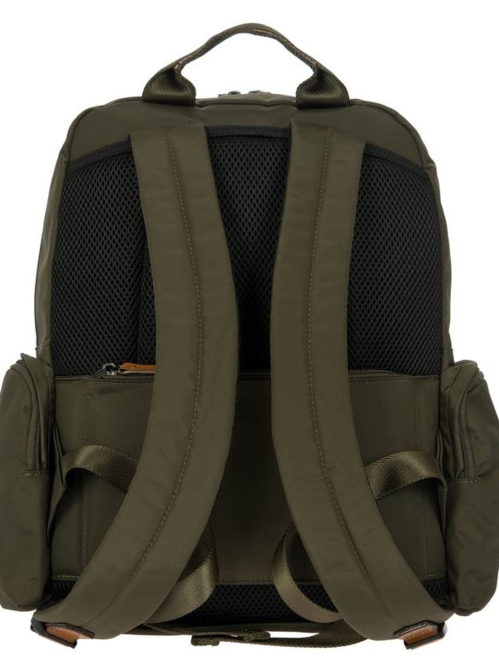 Bric's X-COLLECTION NOMAD BACKPACK Olive Green bag Tan Leather Accents ❤️🔥 - Picture 4 of 11